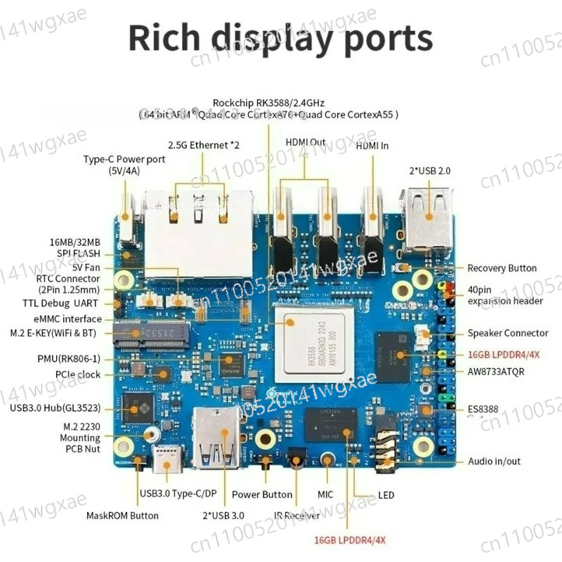 Orange Pi 5 Plus 32Gb - Orange Pi 5 Plus, 32GB RAM,