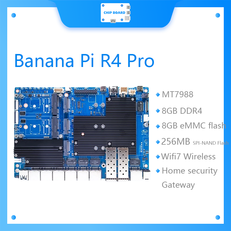 La placa Banana Pi BPI-R4 Pro  - Bananapi Bpi R4 Wifi 7 reseña y precio